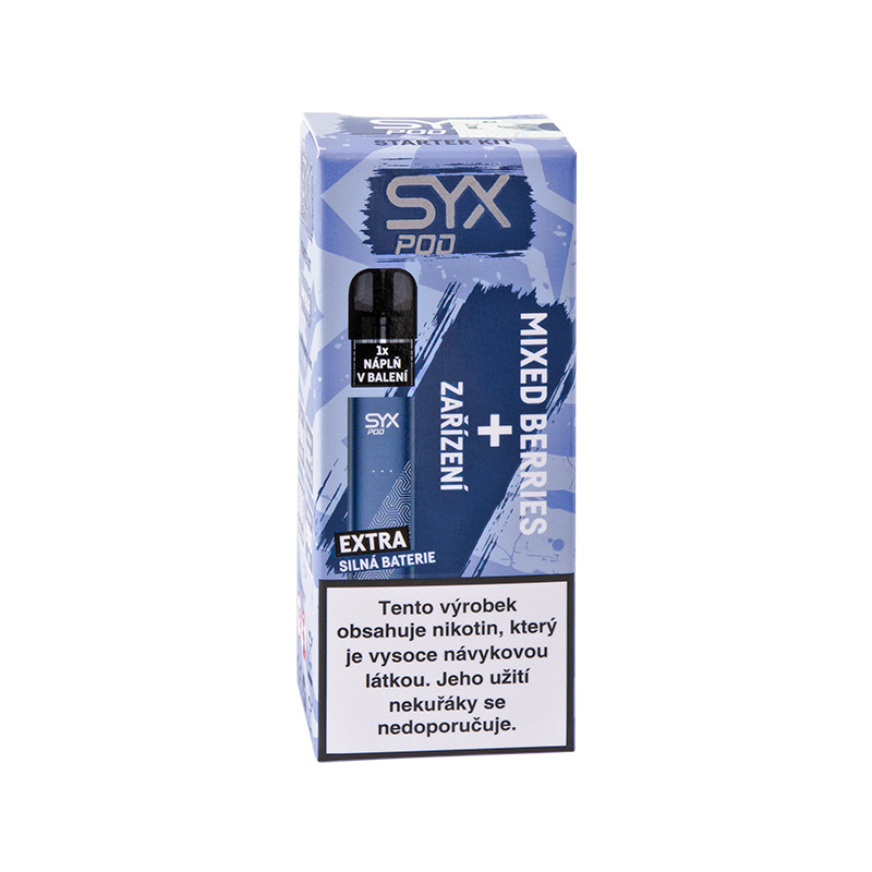 K18+  SYX POD Starter Kit 16,5mg Mix Berries (Dark Blue)