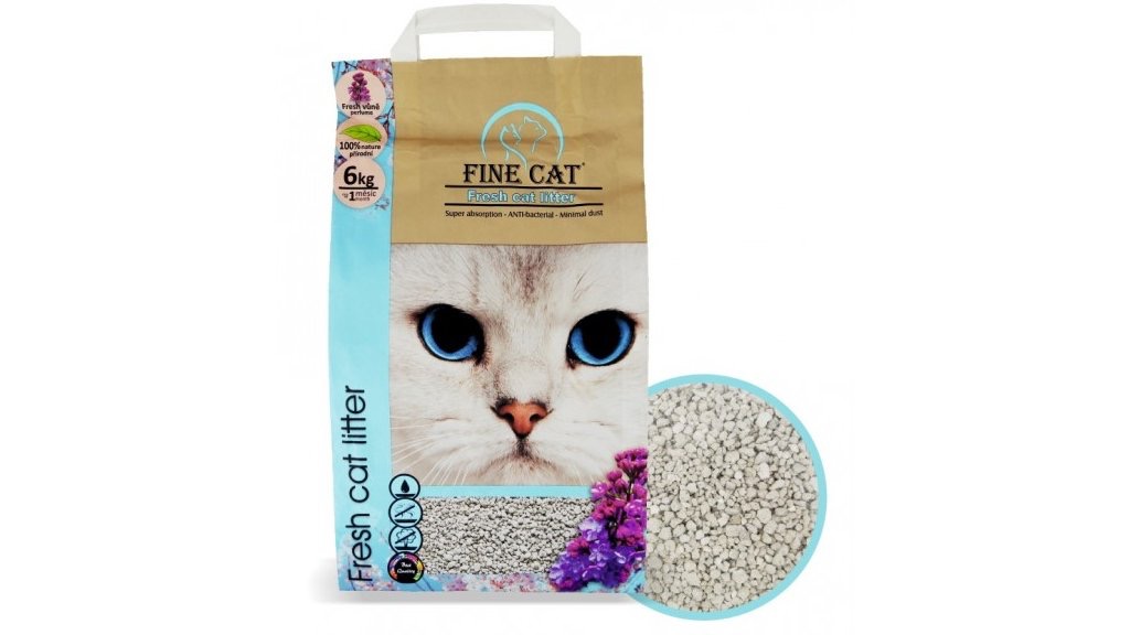 FineCat stelivo white fresh hrudkující s vůní 6kg
