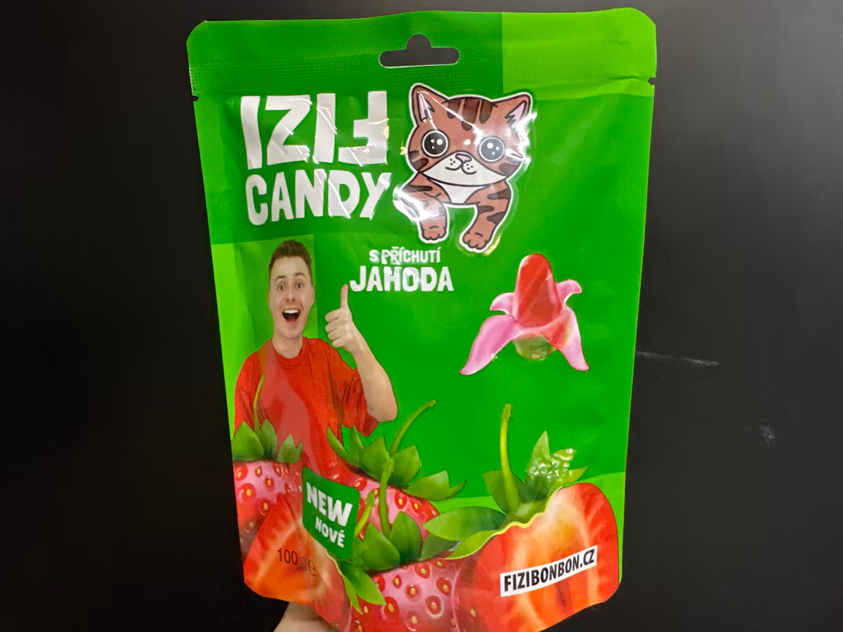 Fizi Juicy Bonbóny - Jahoda 100g