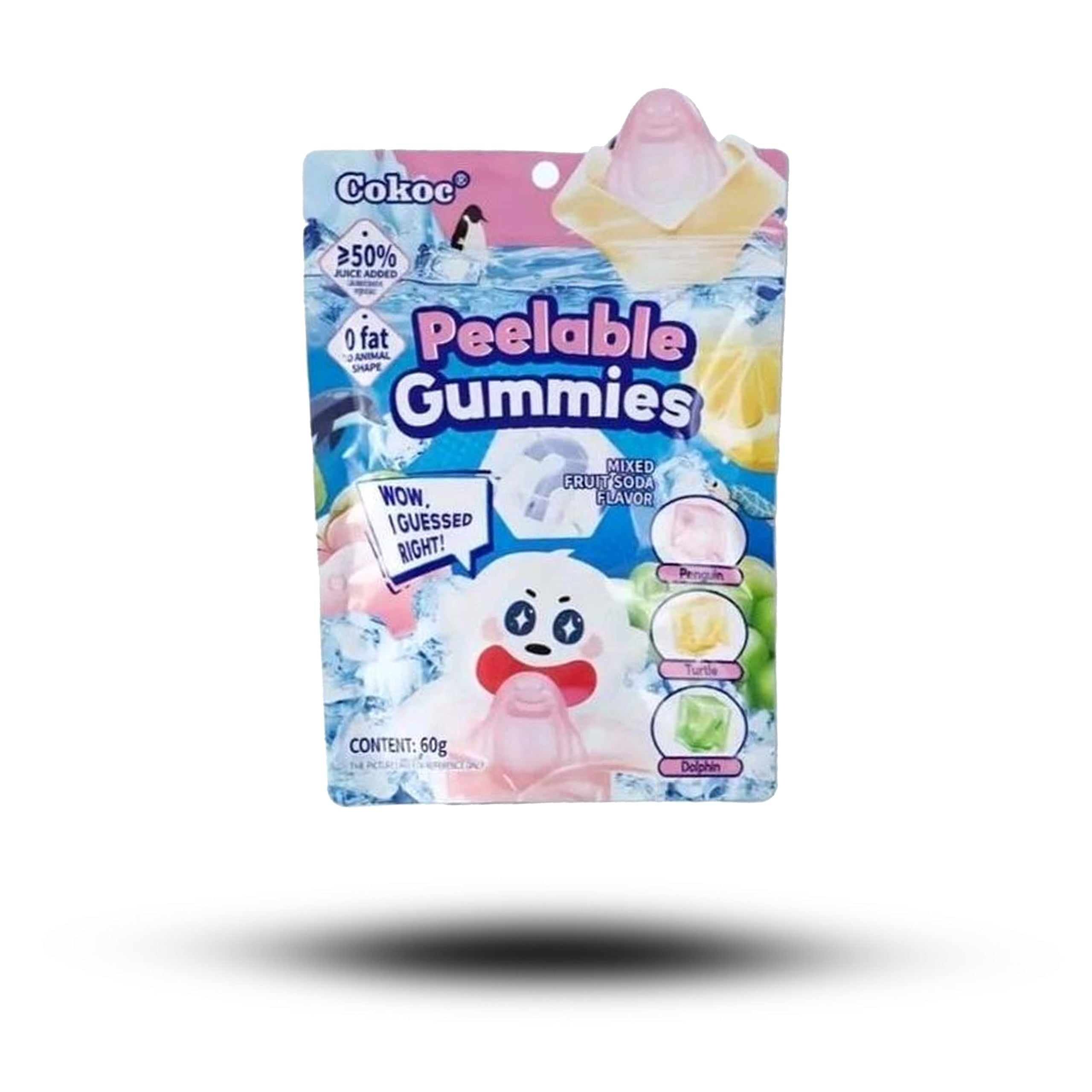 Cokoc Peelable Gummies Směs ovocných soda 60g