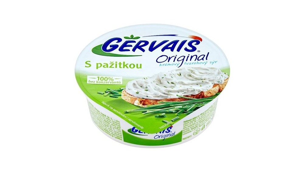 Gervais ORIGINAL krémový tvarohový sýr s pažitkou 80g