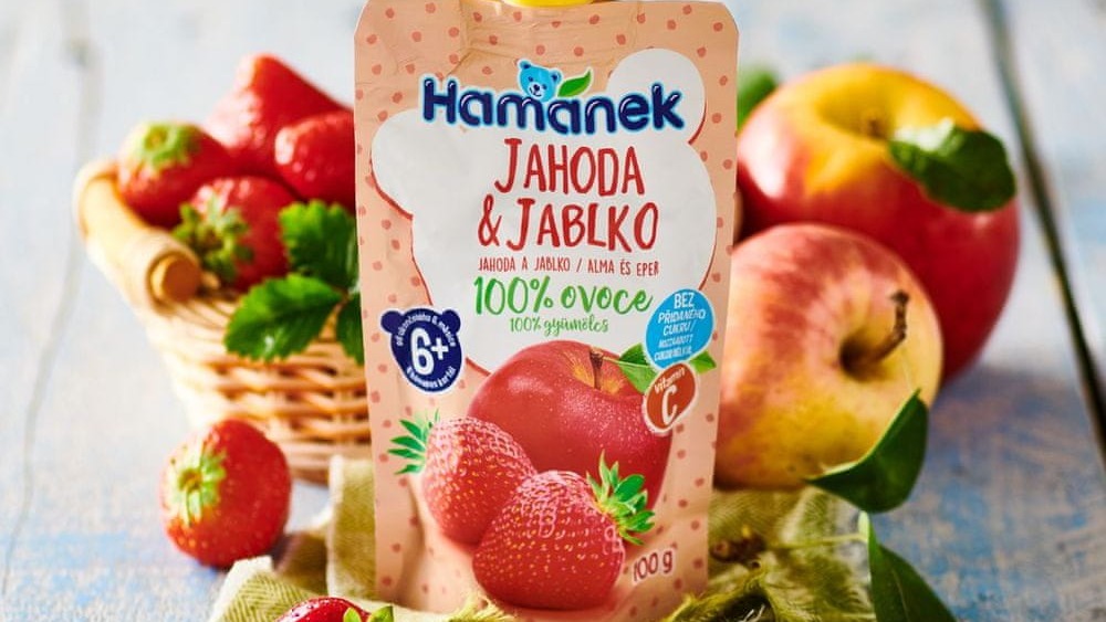 Hamánek Jahoda & jablko 100g