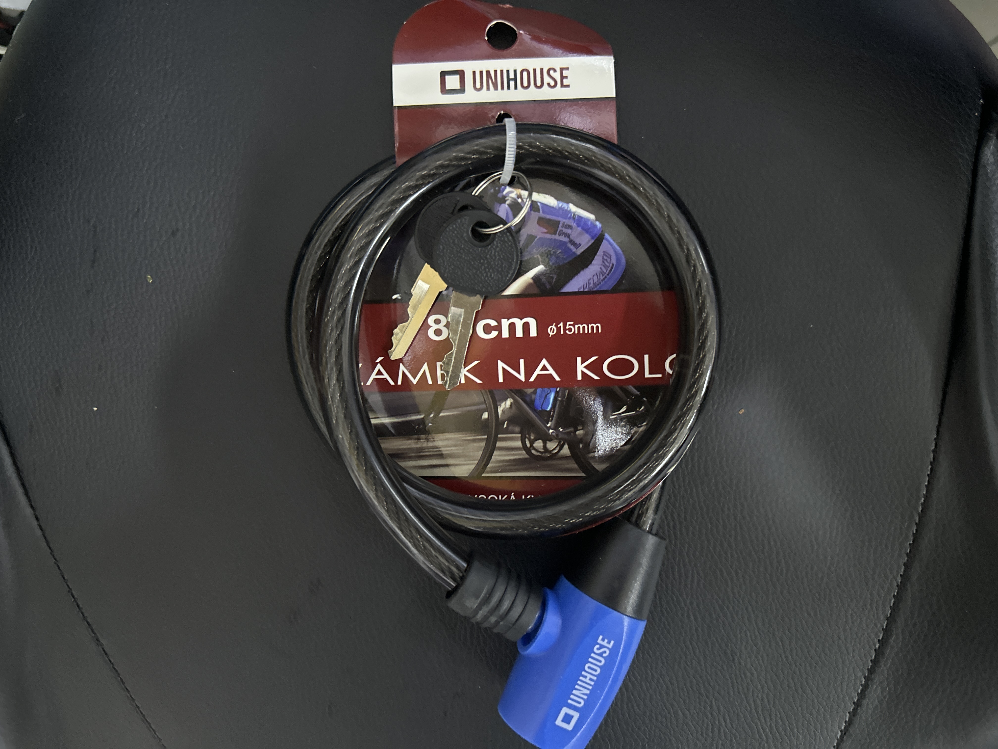 Unihouse zámek na kolo 80cm /1ks