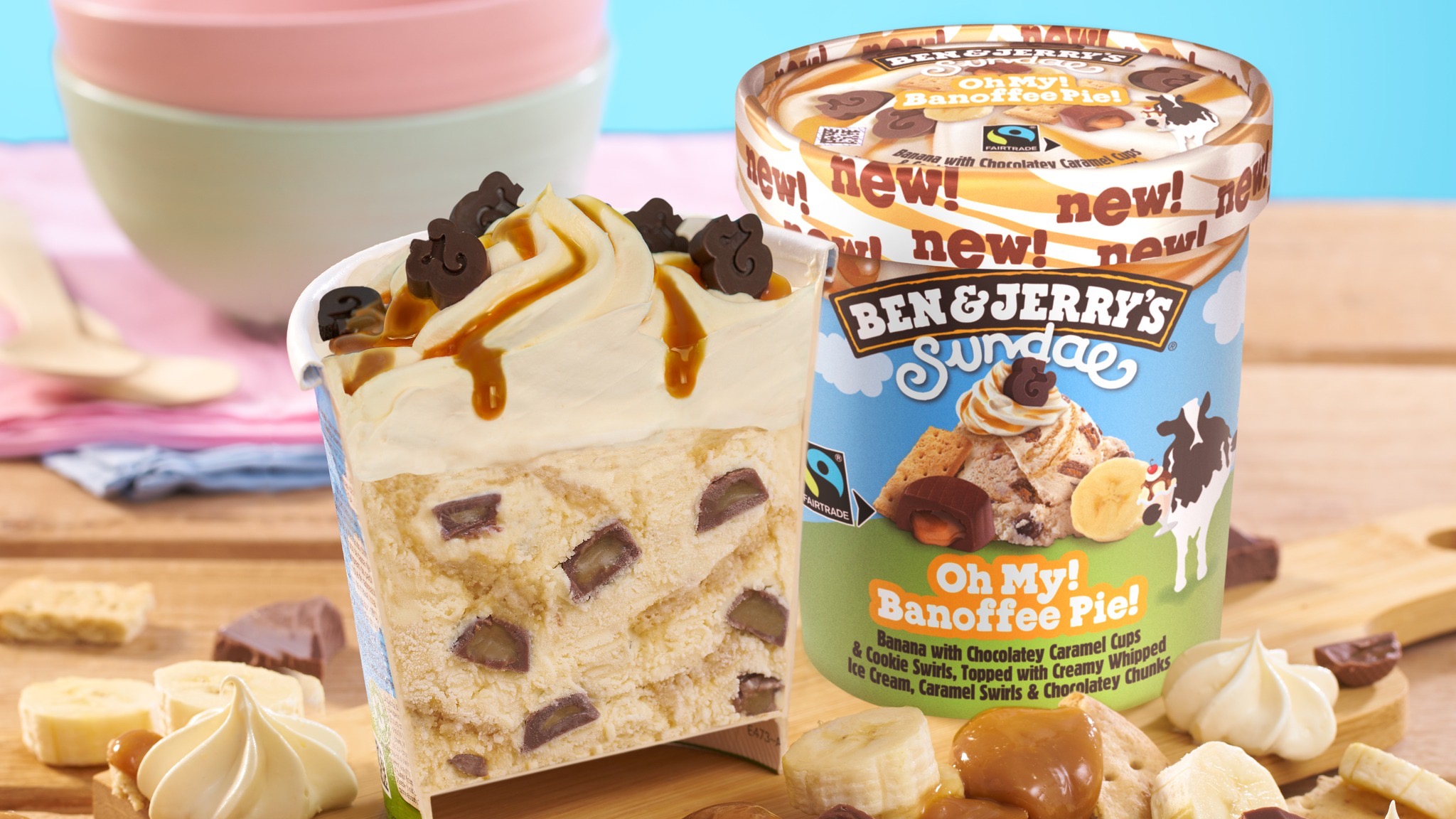 Ben & Jerry's Sundae Oh My Banoffee Pie Ice Cream 427ml
