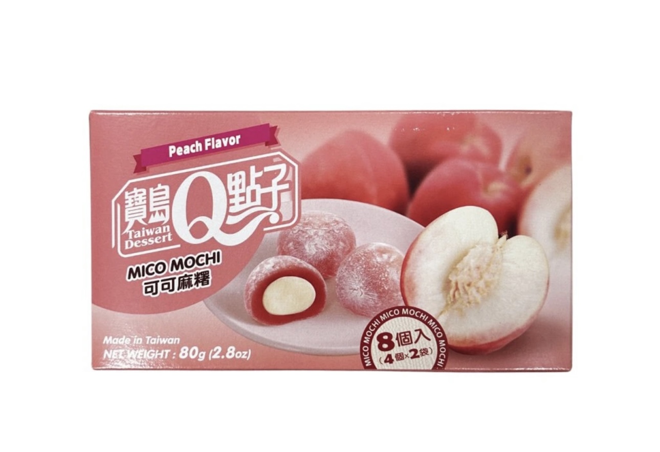 Q BRAND MOCHI RÝŽOVÉ KOLÁČKY KAKAO PEACH 80G TWN