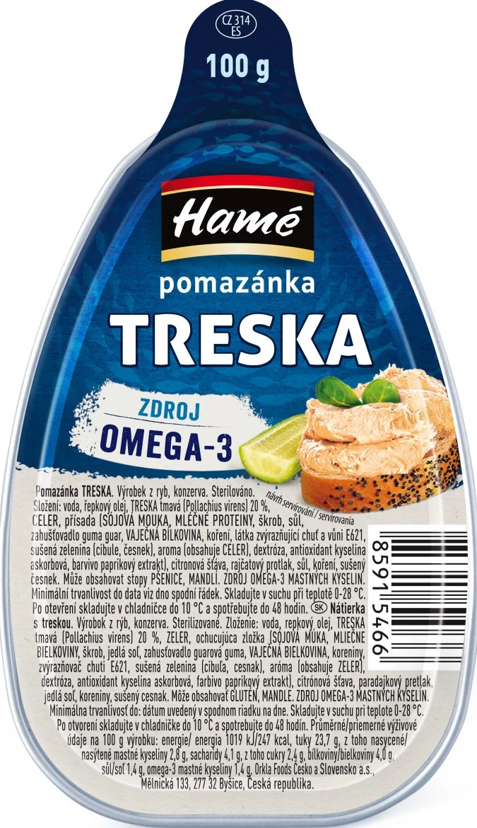 Hamé Pomazánka Treska 100g