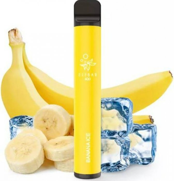 K18+ ELF BAR 600 jednorázová elektronická cigareta Banana Ice