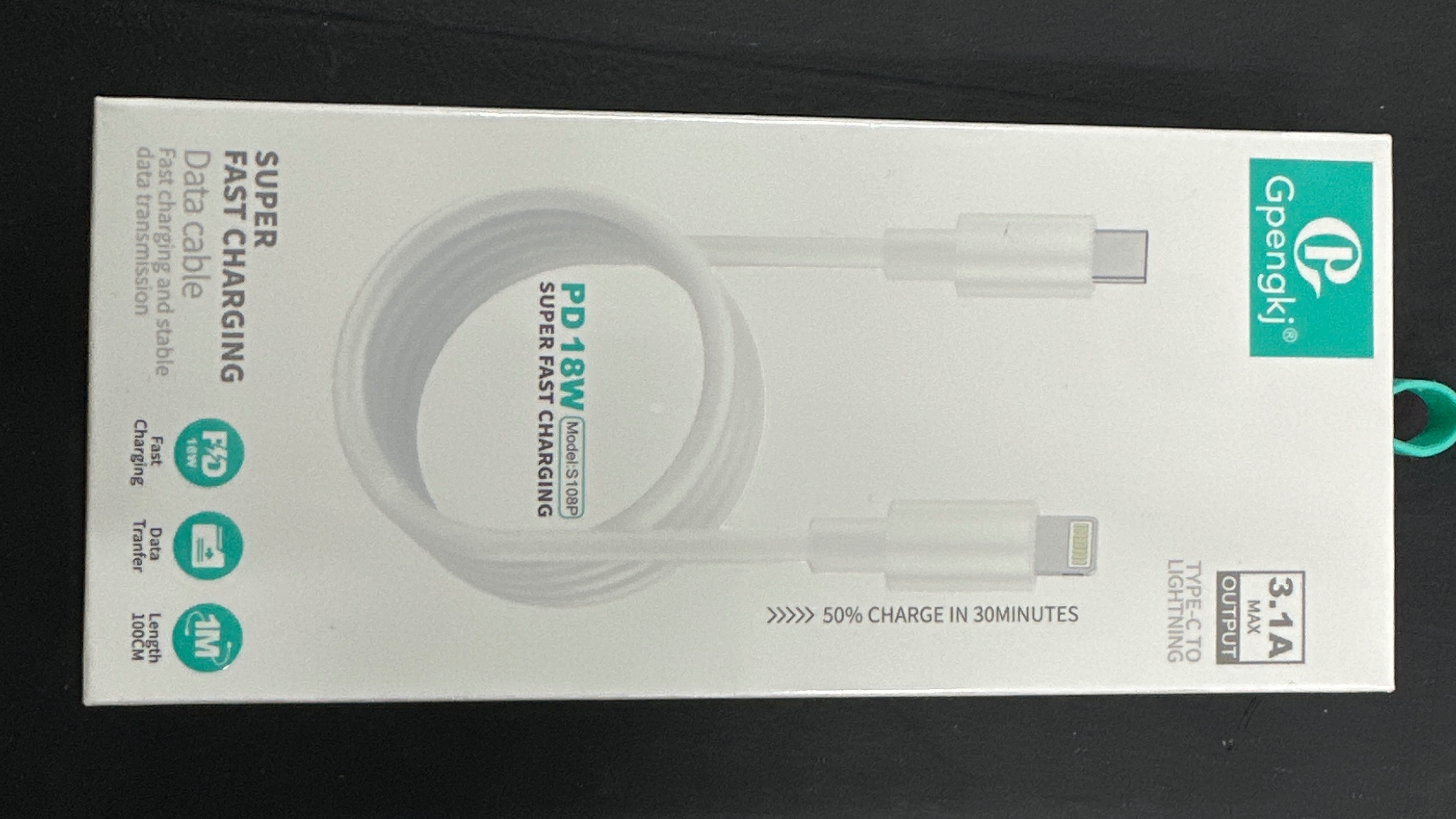 Gpengkj 3.1A nabíječka 1.0M PD18W (na iPhone) 1ks ( type c - iphone)