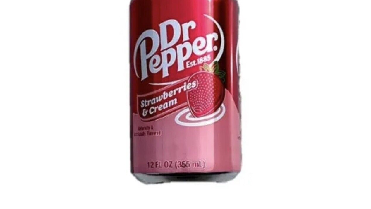 Dr Pepper Strawberries & Creme 355ml.