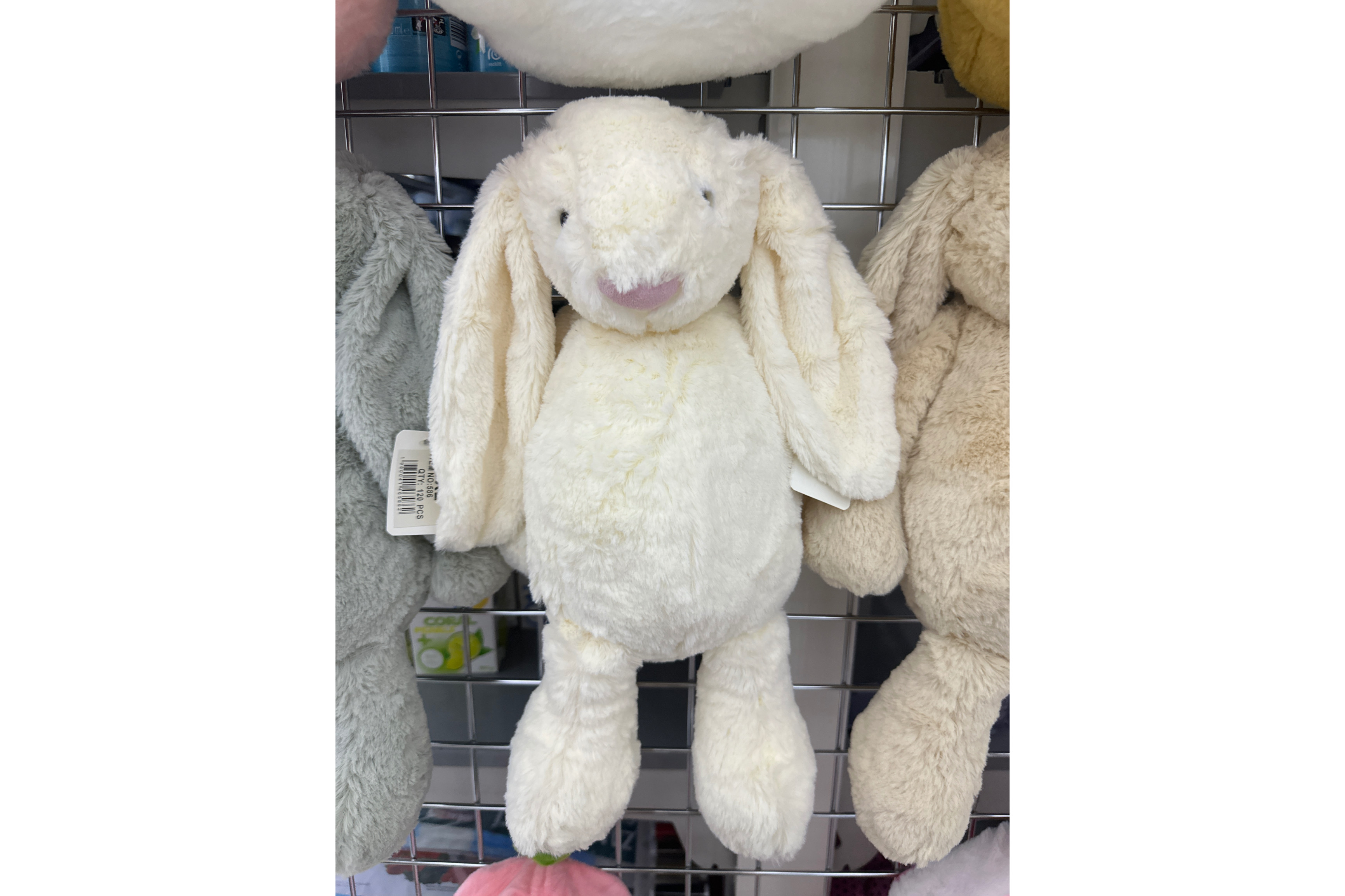 Plyšový králíček bílý 1ks / 35cm