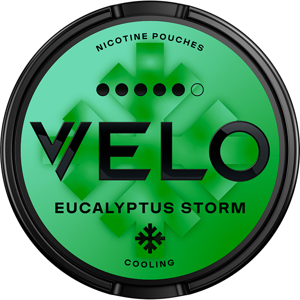 K18+ Nikotinové sáčky VELO Eucalyptus storm 10.9mg