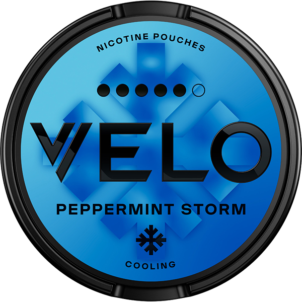 K18+ Nikotinové sáčky Velo PEPPERMINT STORM  10,9 mg/sáček