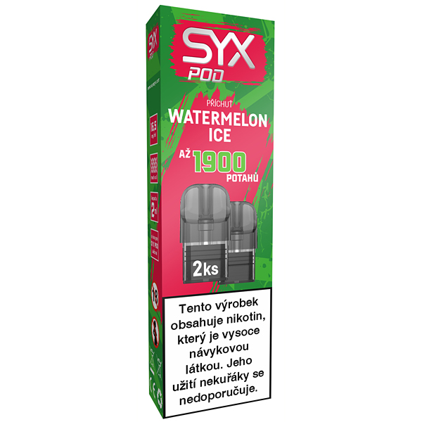K18+  SYX POD Náplň Watermelon ice 16.5mg 2x2ml