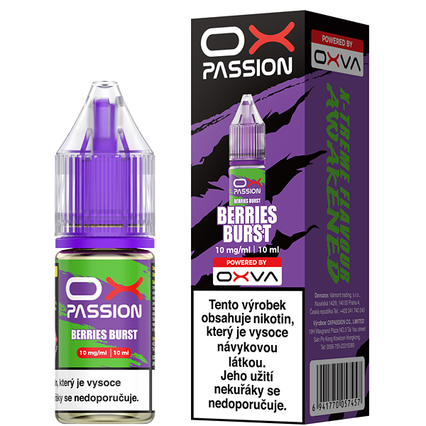 K18+ E-liquid OXVA OX Passion Berries Burst