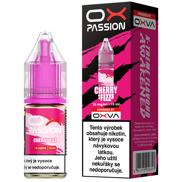 K18+ E-LIQUID OXVA OX PASSION CHERRY FIZZ 10ML