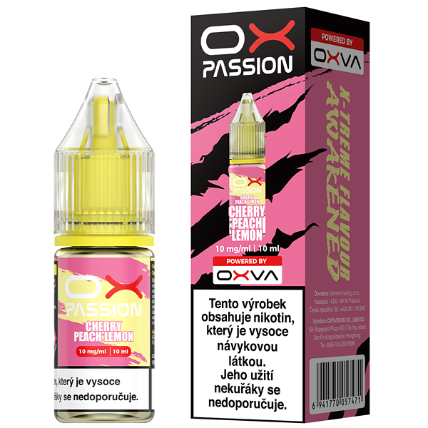 K18+  OXVA OX PASSION Salt Cherry Peach Lemon 10ml