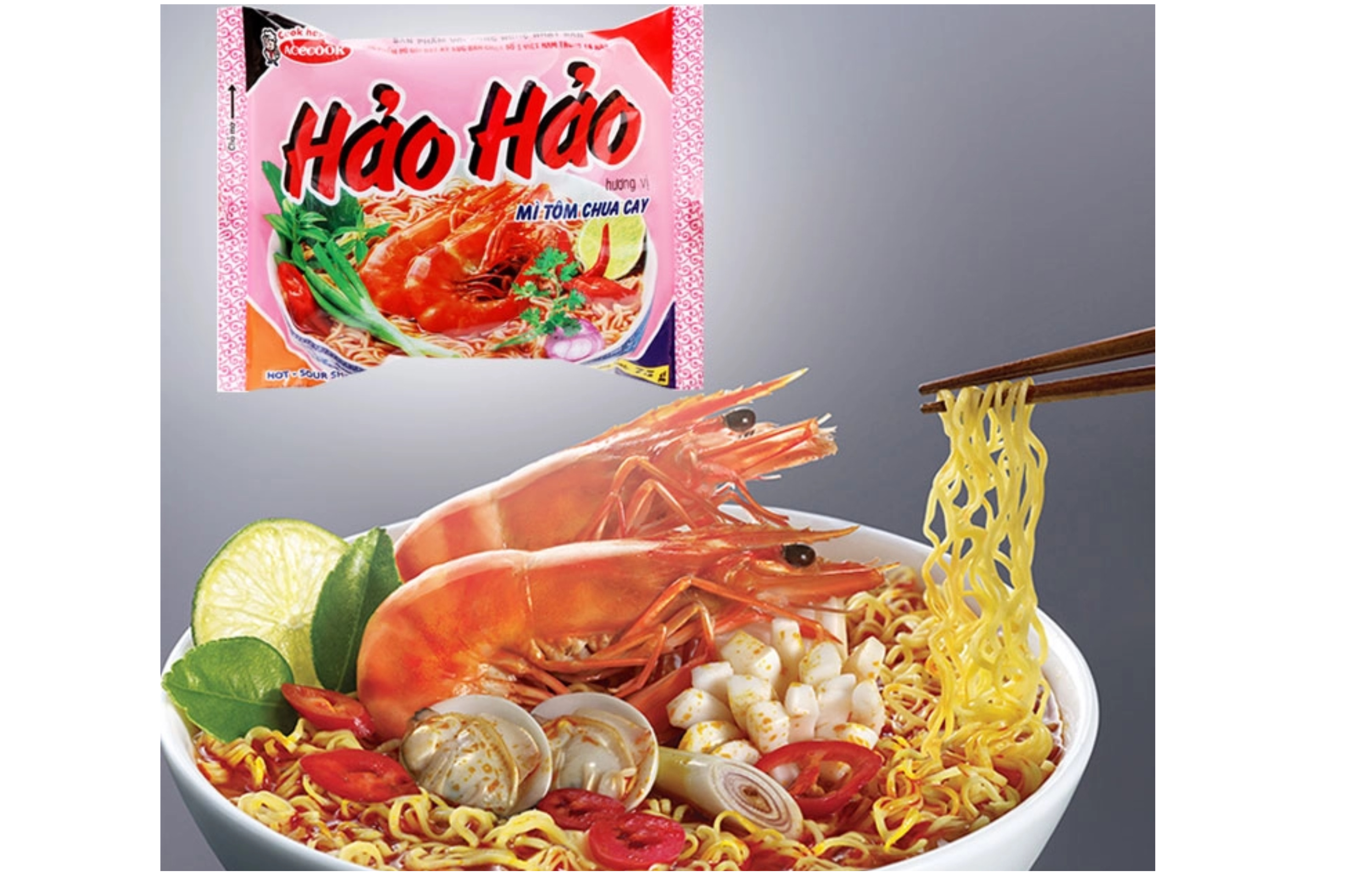 Hao Hao instantní nudle 77g krevetové