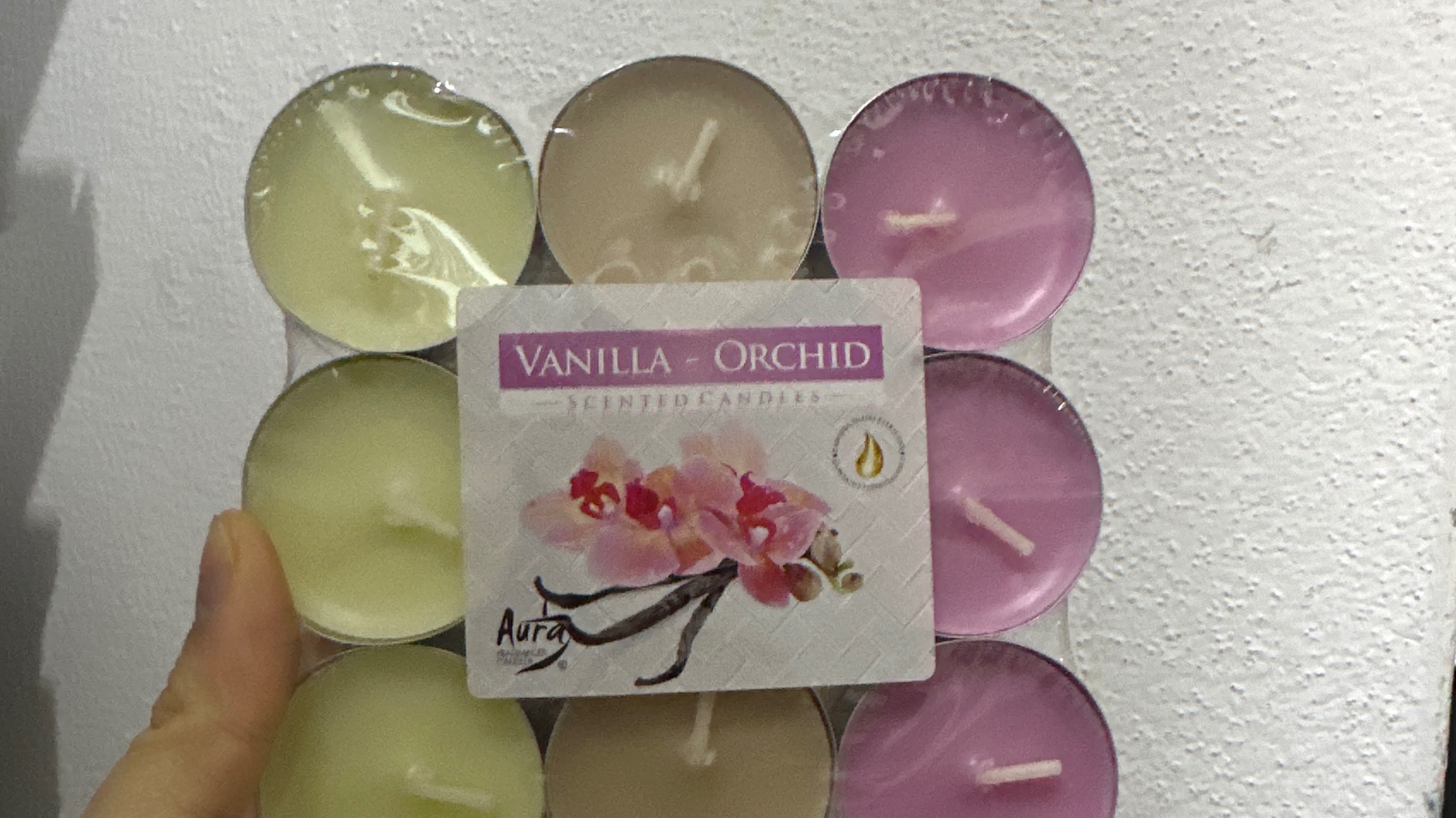 Vonné čajové svíčky vanilka orchid 18ks