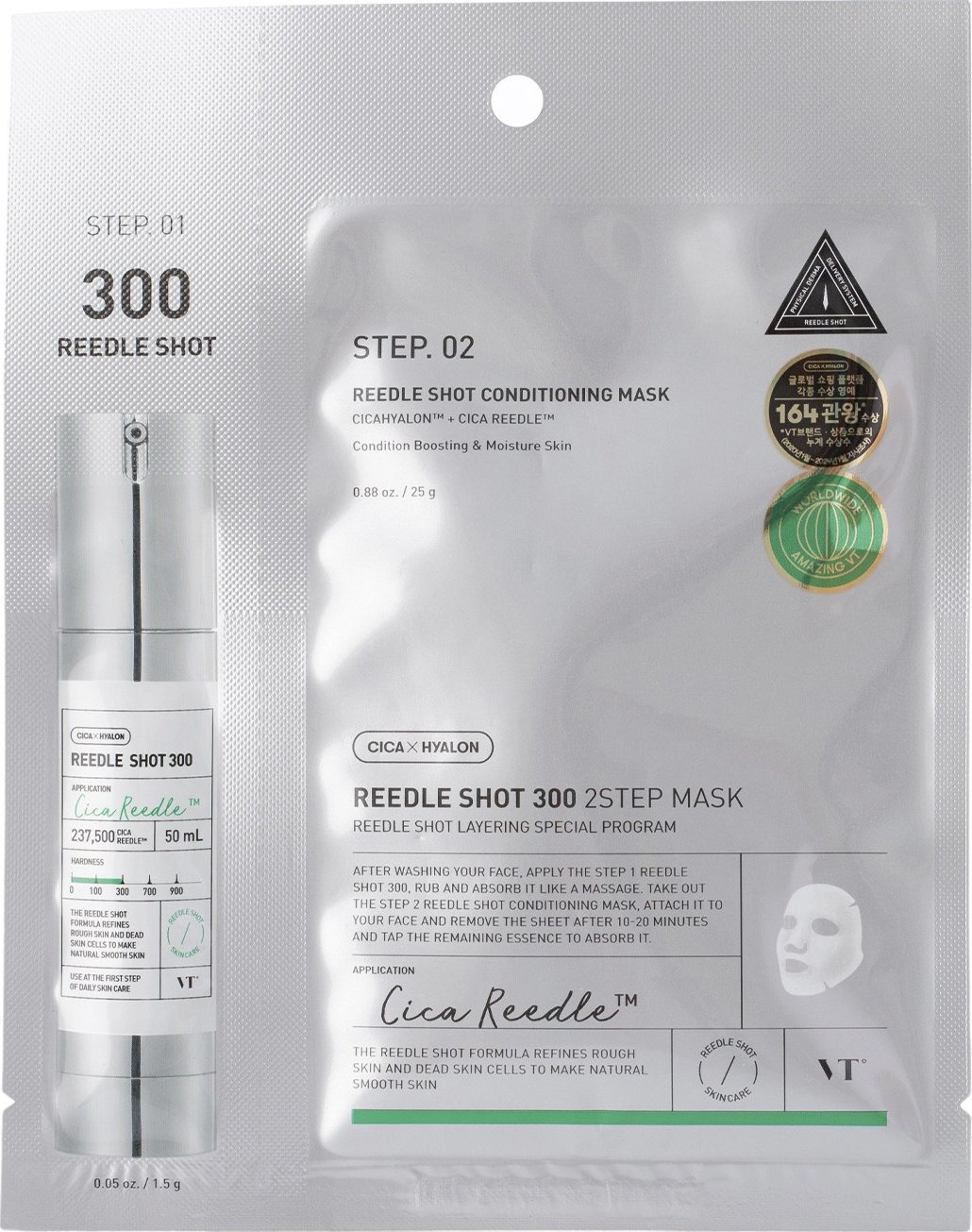 VT Cosmetics Pleťová maska Reedle Shot 300 2-step mask