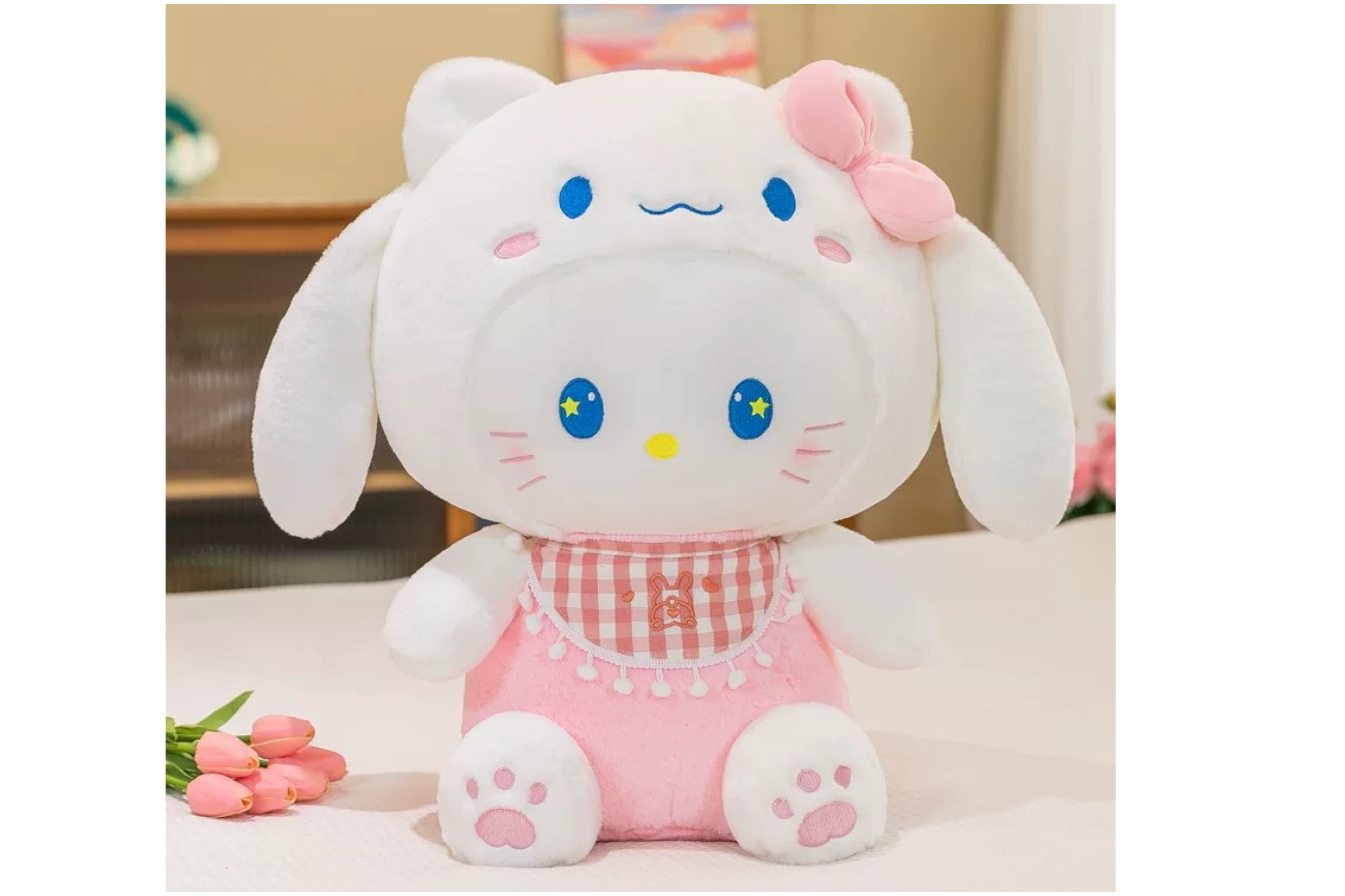 Roztomilá plyšová panenka melody 1ks /35cm