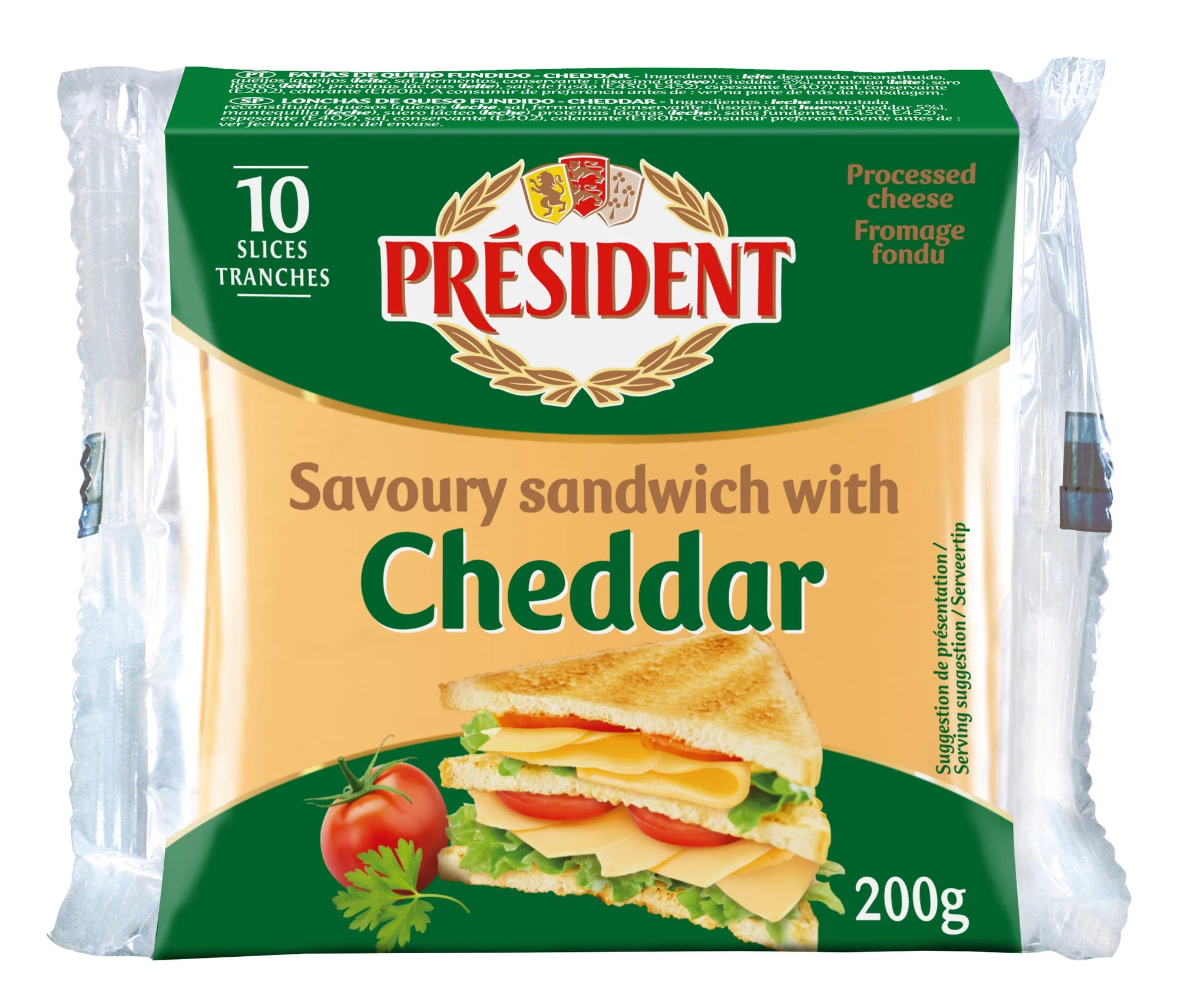 Président sandwich Cheddar 10 ks