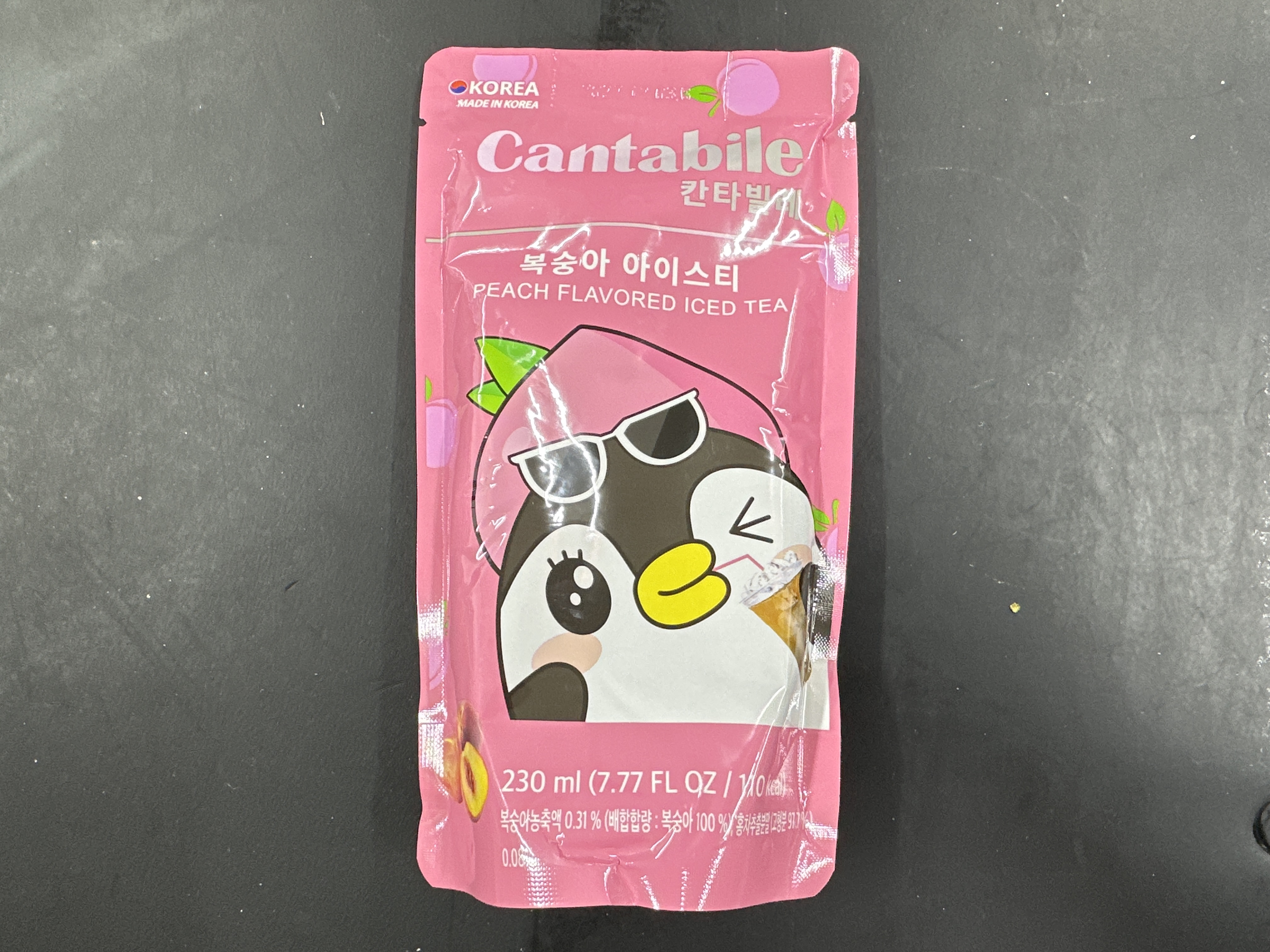 Cantabile Peach Iced Tea 230ml Kor