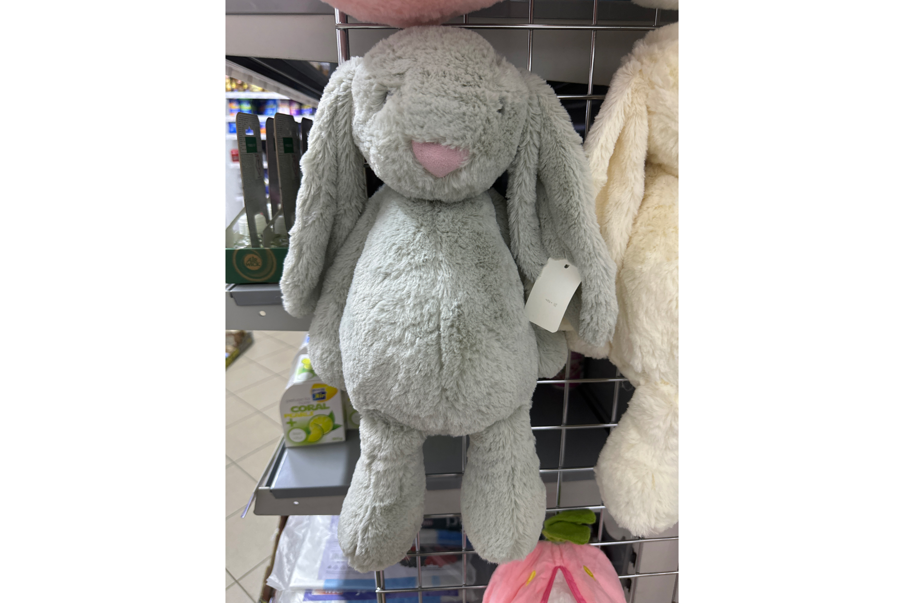 Plyšový králíček šedý 1ks / 35cm