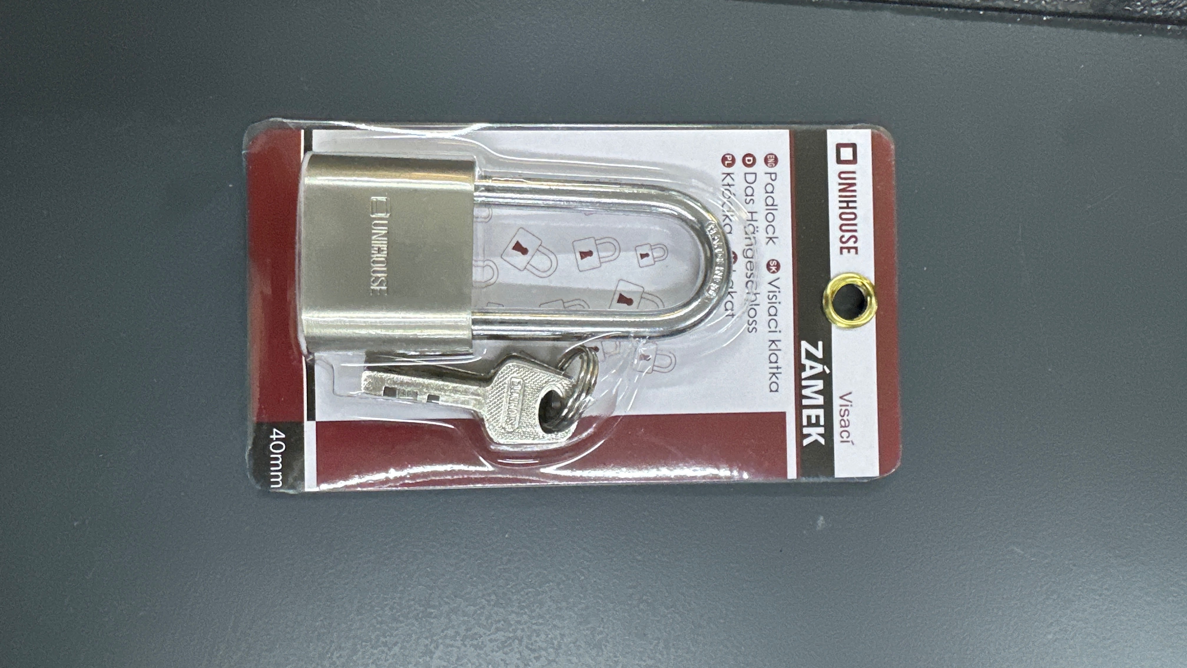 Unihouse visací zámek 40mm 1ks