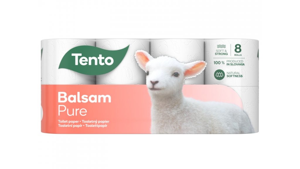 Tento Balsam Pure toaletní papír 8ks 3vrstvy