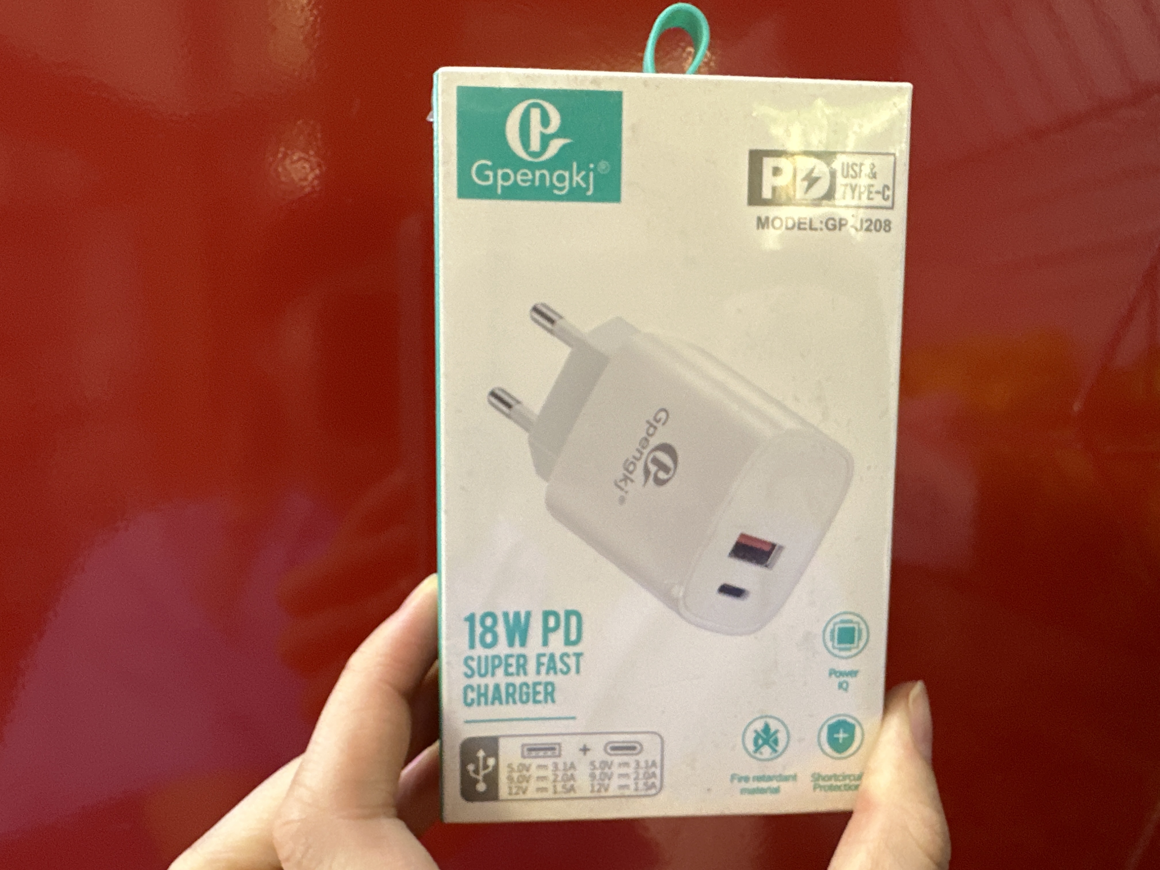 Gpengkj USB nabiječka fast 18W ( type c a usb)