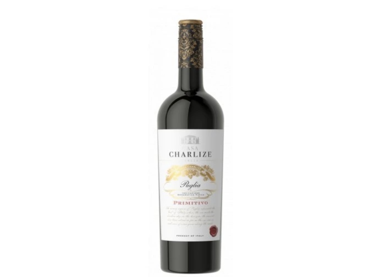 Casa Charlize Primitivo 2022 Puglia červené polosuché, 0,75l