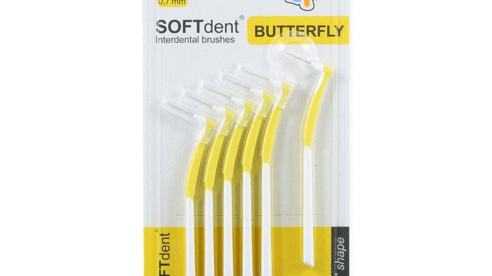 Soft Dent Butterfly mezizubní kartáčky L 0,7mm 6ks