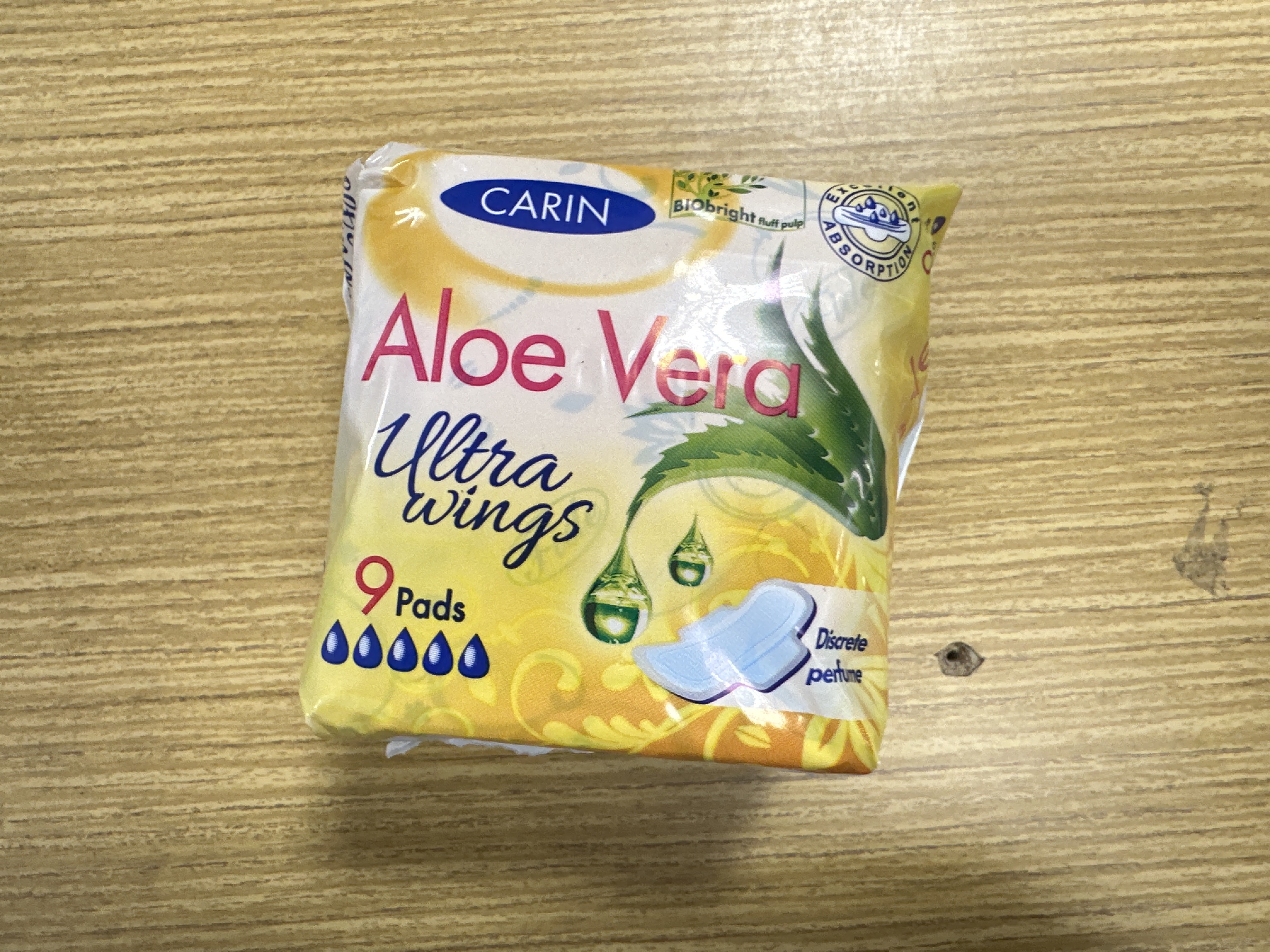 Carin vložky Ultra Aloe Vera, 9 ks