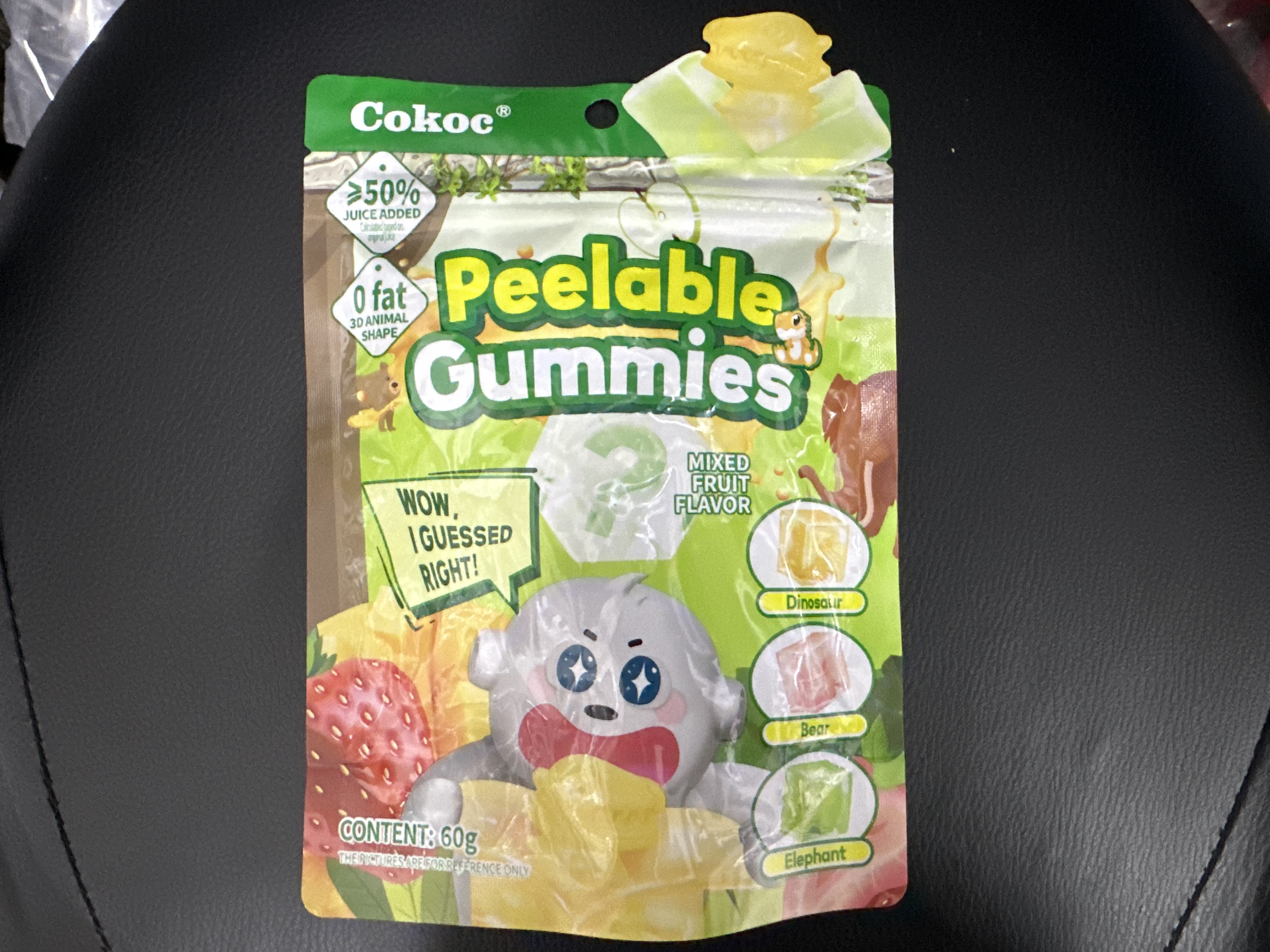 Cokoc Peelable Gummies Oloupatelné Želé Bonbony Ovocné /Mixed Fruit 60 g