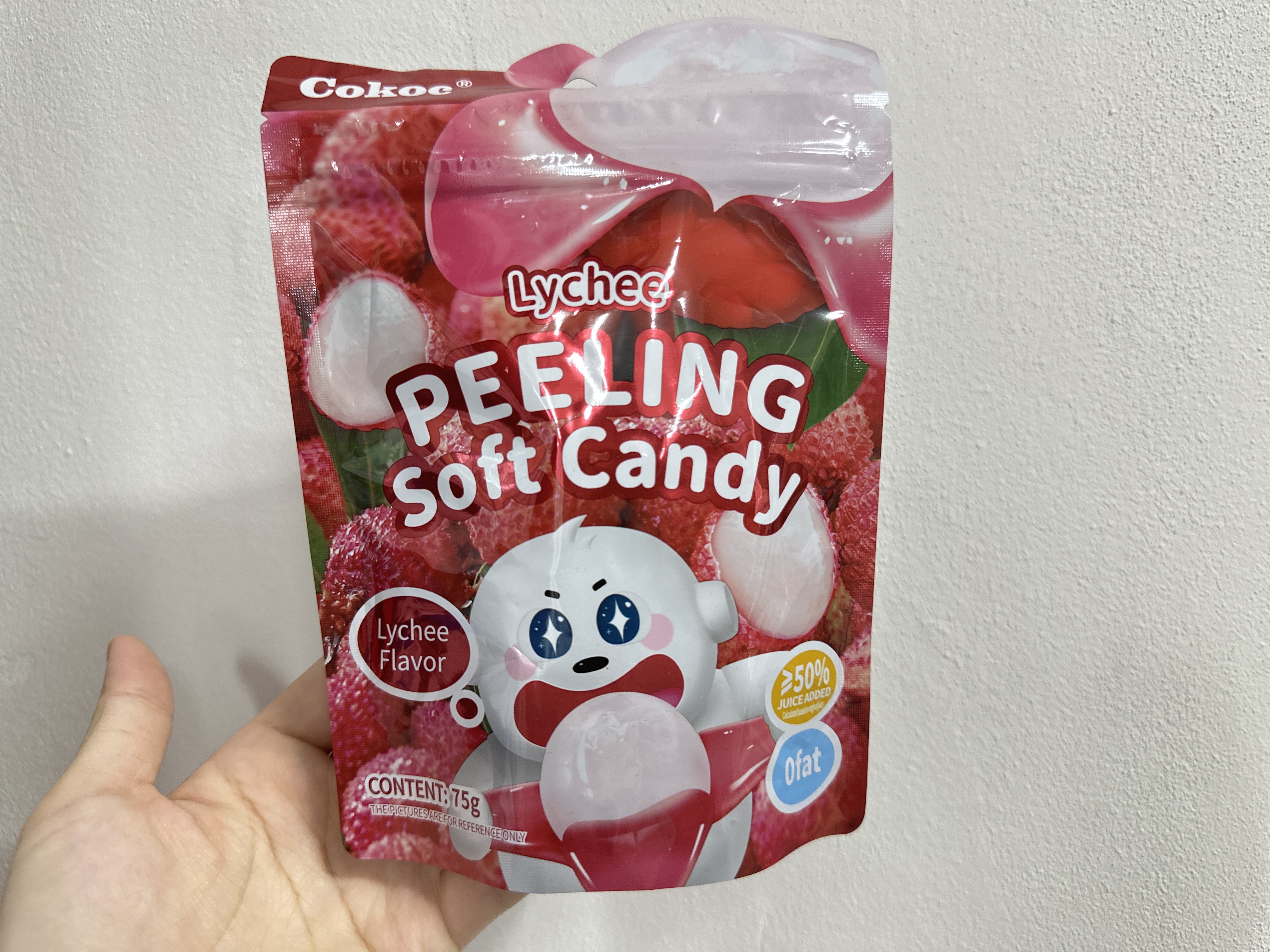 Cokoc Peeling Candy Měkké bonbónové liči 75g