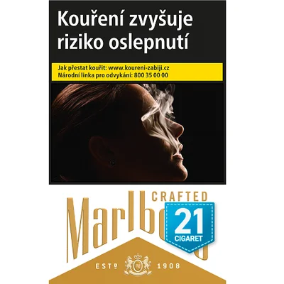 K18+Marlboro Crafted Gold KS Box 21