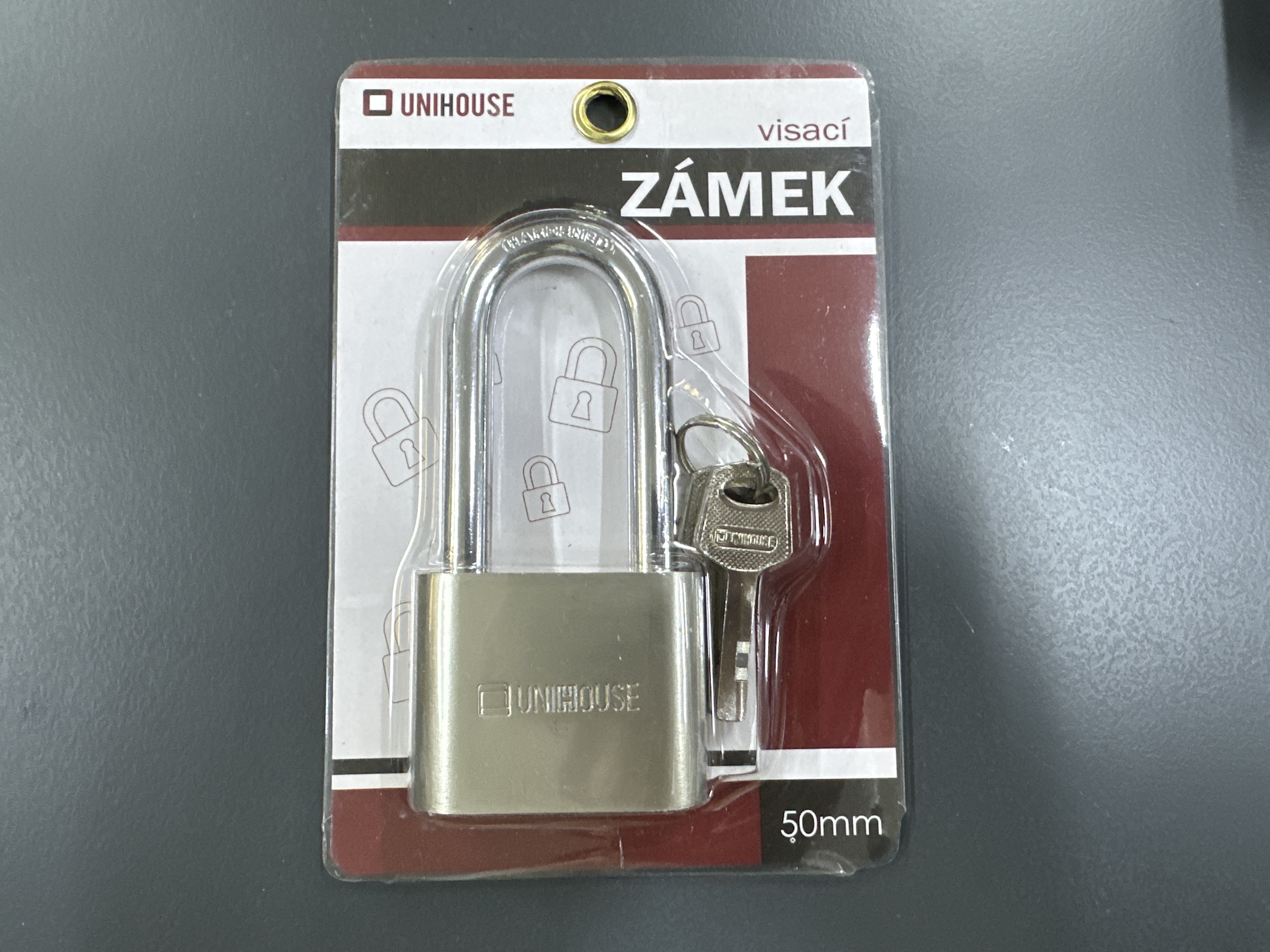 Unihouse visací zámek 50mm 1ks