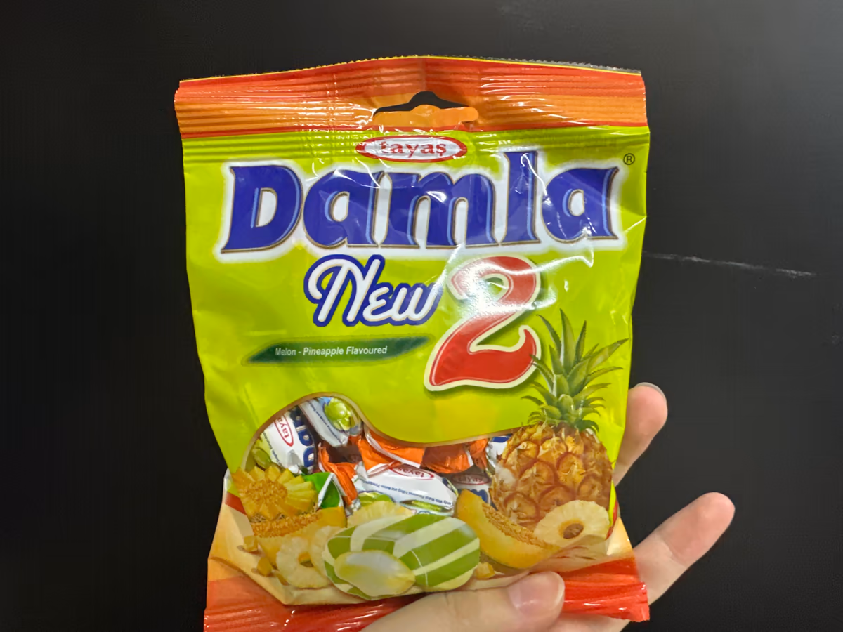 Damla bonbóny  meloun + ananas 90g