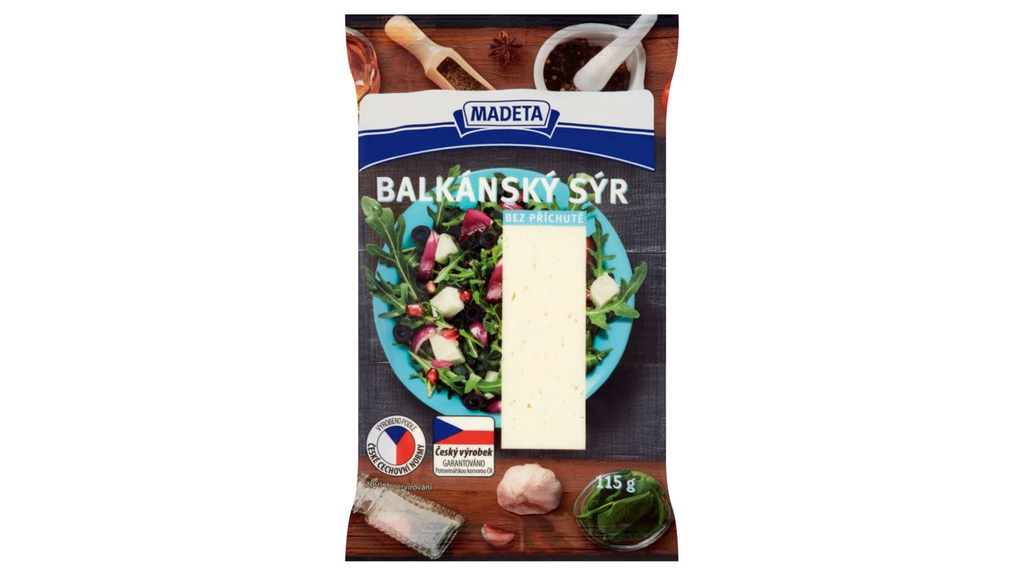 Madeta Balkánský sýr bez příchutě 115g