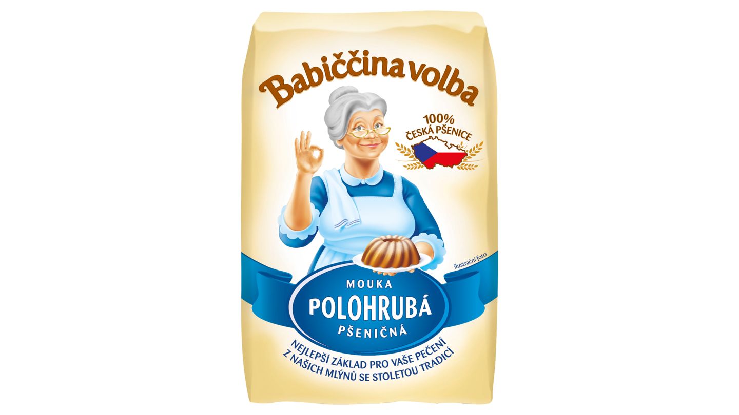 Babiččina Volba Mouka polohrubá pšeničná 1kg