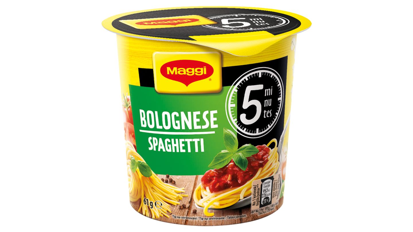 MAGGI 5 minutes Boloňské špagety kelímek 61g
