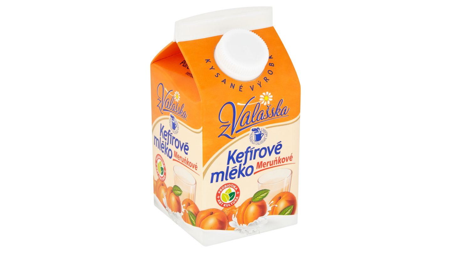 Mlékárna Valašské Meziříčí Kefírové mléko meruňkové 450g
