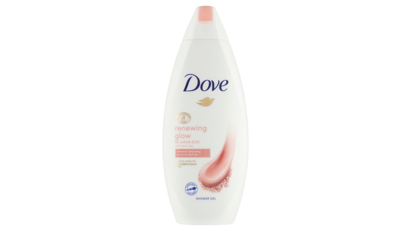 Dove Sprchový gel Renewing Glow s růžovým jílem 250ml