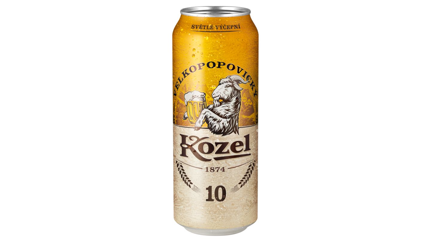 Kozel světlý ležák 10° - 0,5 l plech