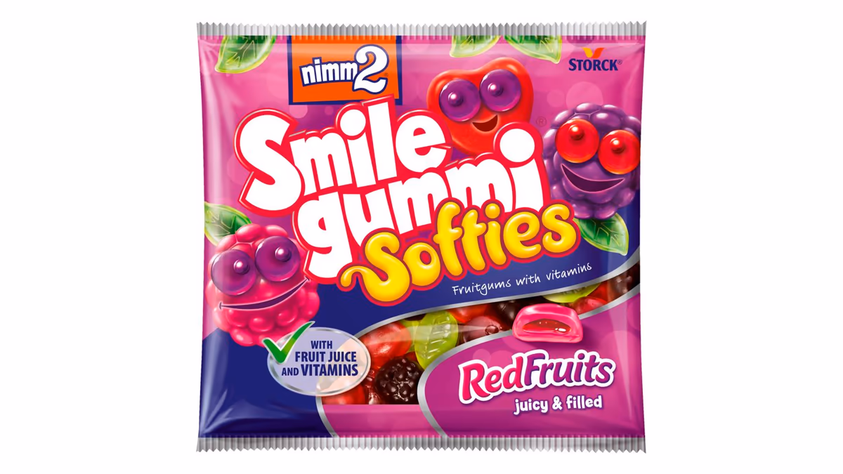 Nimm2 Smilegummi Softies red fruits bonbóny 90g