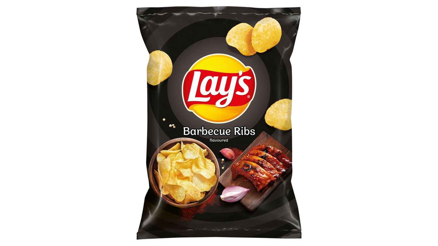 Lay's Smažené bramborové lupínky s příchutí BBQ žebírek 55g
