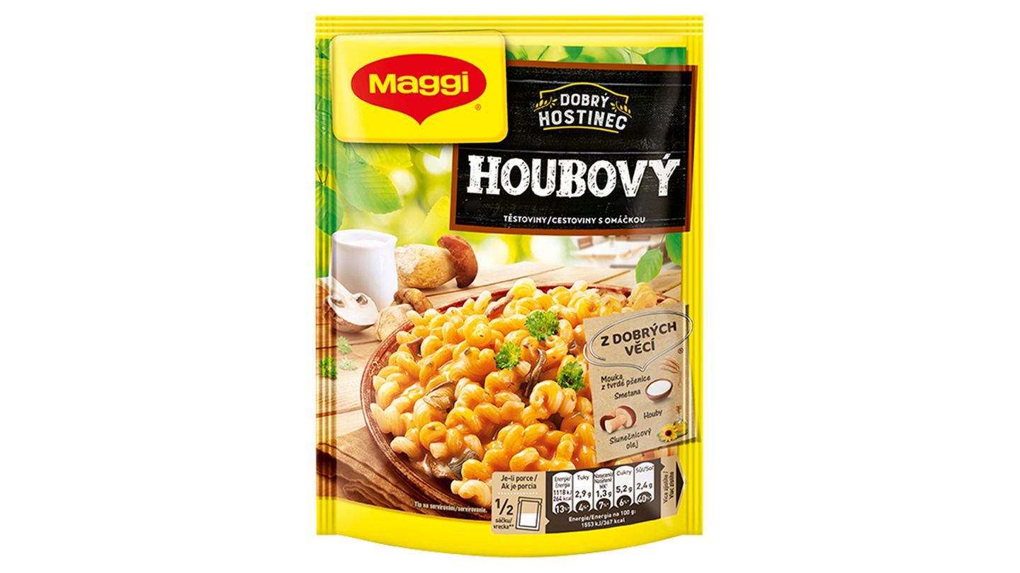 MAGGI Dobrý Hostinec Houbový těstoviny s omáčkou sáček 144g