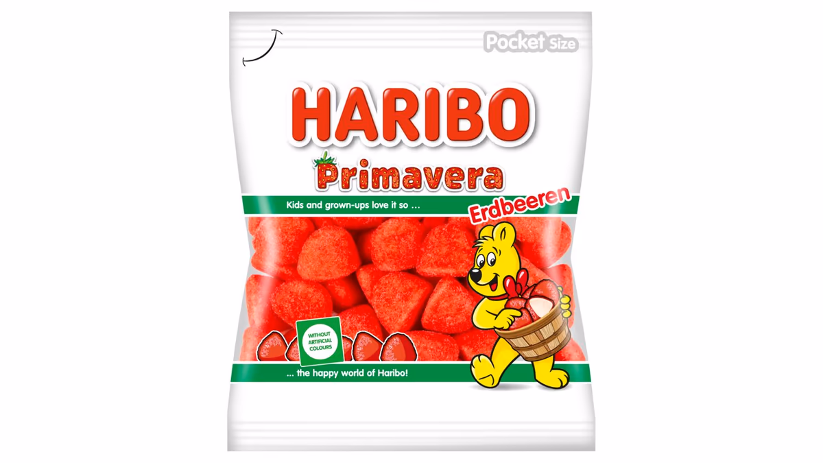 Haribo Primavera pěnové jahůdky 100g