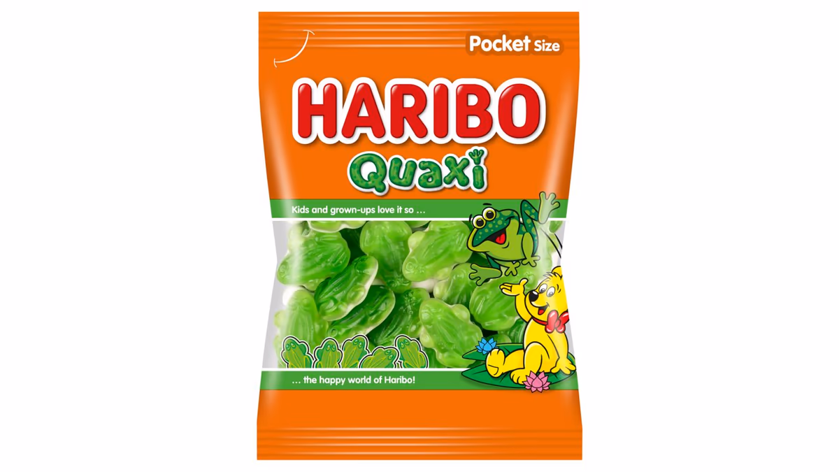 Haribo Quaxi pěnové žáby s ovocnou příchutí 100g