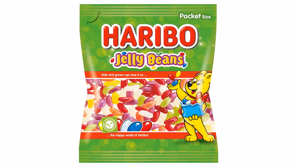 Haribo Jelly Beans dražé fazolky s želé náplní 80g